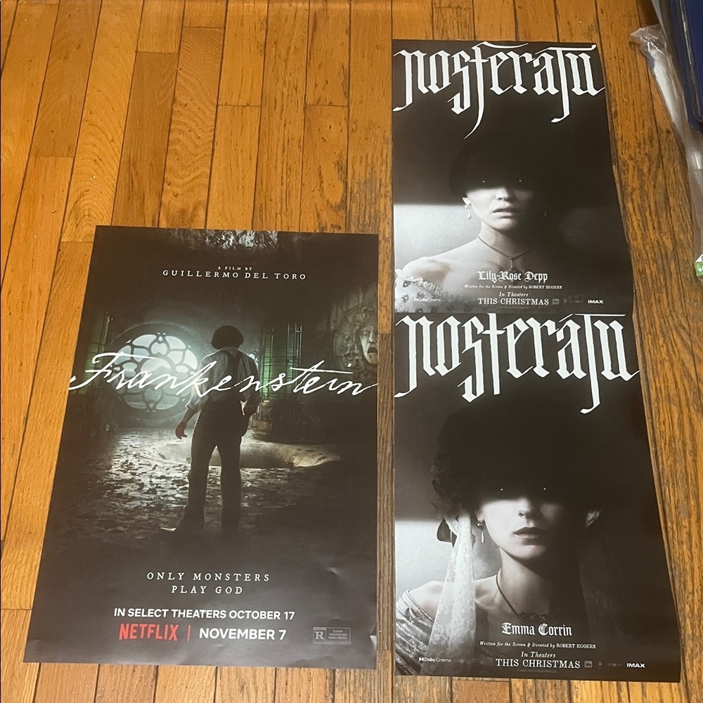 Frankenstein & Nosferatu Movie Posters ALL Origin Lily Guillermo Oscar Win